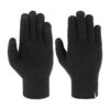 Barts Fine Knitted Gloves Black