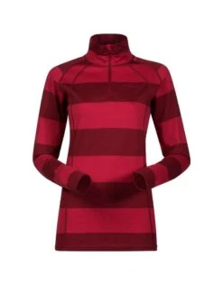 Bergans Fjellrapp Half Zip Dames Rood