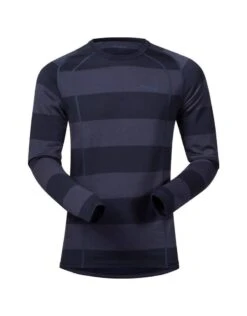 Bergans Fjellrapp Shirt Dark Navy Blue Striped