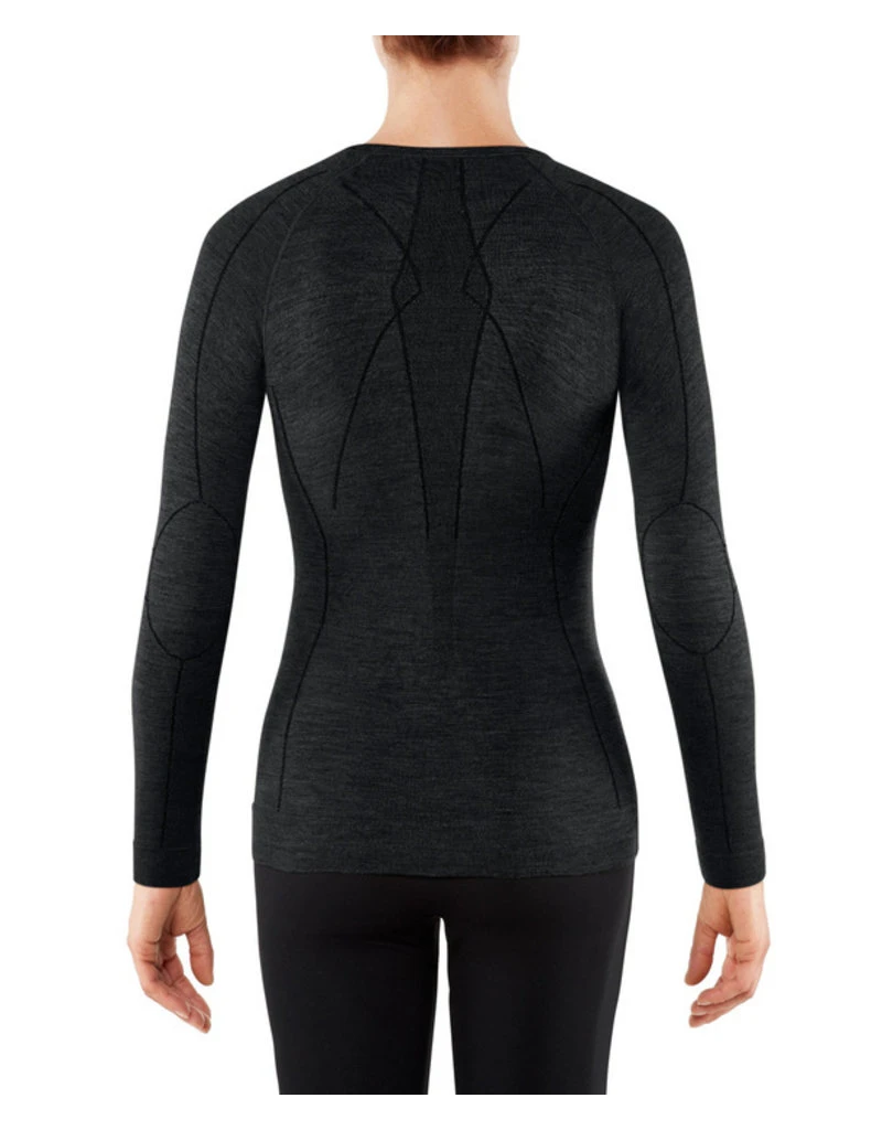 Falke Wool Tech Long Sleeved Shirt Regular W Black 2 Falke Wool Tech Long Sleeved Shirt Regular W Black - Afbeelding 2