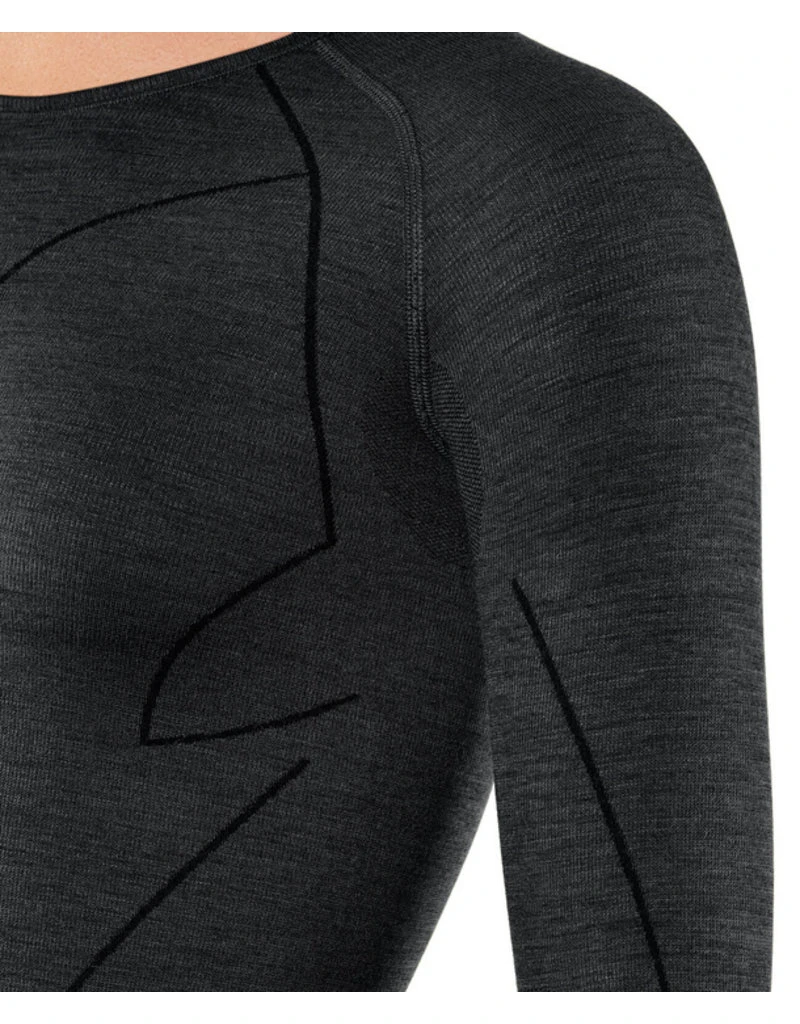 Falke Wool Tech Long Sleeved Shirt Regular W Black 4 Falke Wool Tech Long Sleeved Shirt Regular W Black - Afbeelding 4