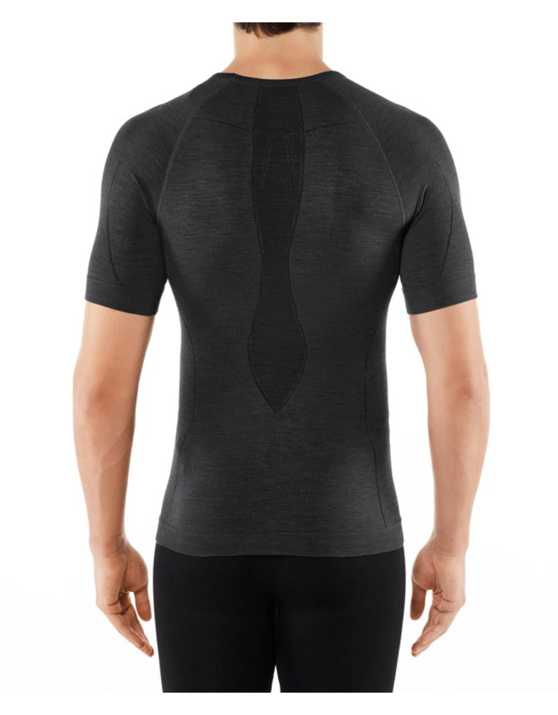 Falke Wool Tech Short Sleeved Shirt Regular M Black 2 Falke Wool Tech Short Sleeved Shirt Regular M Black - Afbeelding 2