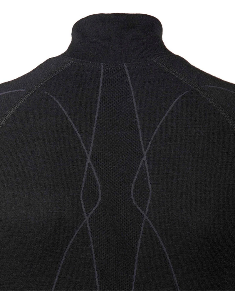 Falke Wool Tech Zip Shirt Regular W Black 3 Falke Wool Tech Zip Shirt Regular W Black - Afbeelding 3