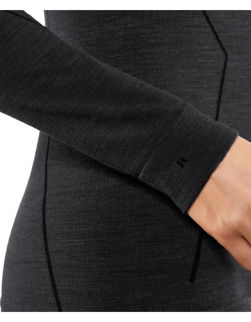 Falke Wool Tech Zip Shirt Regular W Black 5 Falke Wool Tech Zip Shirt Regular W Black - Afbeelding 5