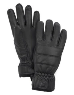Hestra Alpine Leather Primaloft 5-f Black