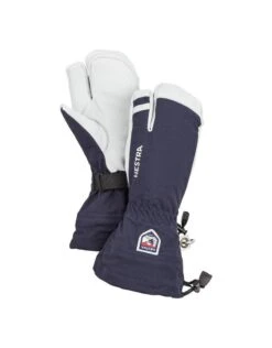 Hestra Army Leather Heli Ski 3-vinger Handschoenen Navy