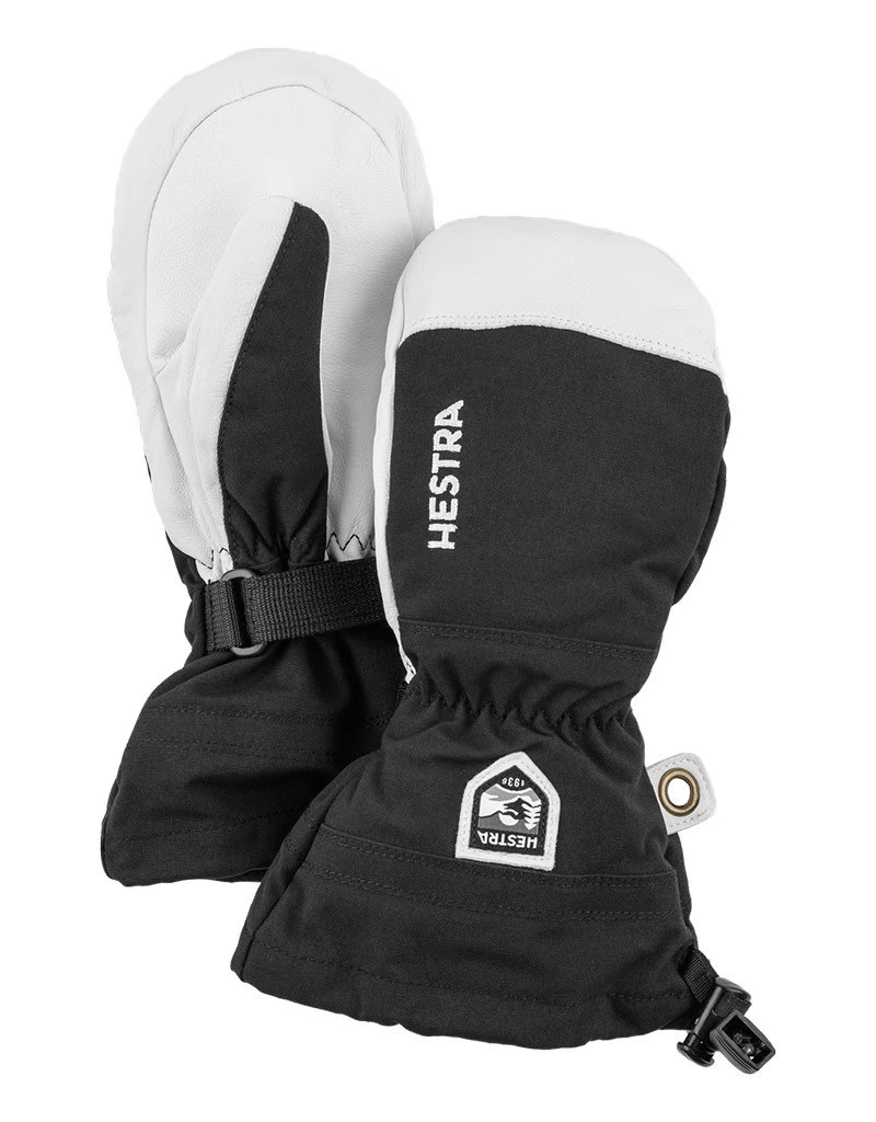 Hestra Army Leather Heli Ski Jr Wanten Black 1 Hestra Army Leather Heli Ski Jr Wanten Black