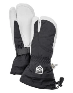 Hestra Heli Ski Dames 3-Vinger Handschoenen Zwart/Wit