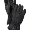 Hestra Primaloft Leather Dames 5-vinger Zwart