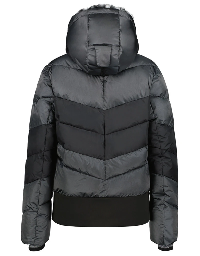 Luhta Kallahti Dames Ski Jas Grey Black 2 Luhta Kallahti Dames Ski Jas Grey Black - Afbeelding 2