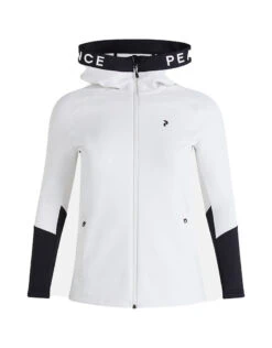 Peak Performance Rider Zip Hood Dames Offwhite Black