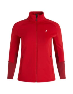 Peak Performance Rider Zip Jacket Dames The Alpine Rogue Red