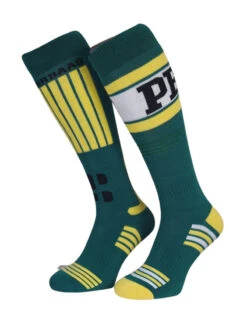 Poederbaas Cham Ski Sokken Groen Geel (2-pack)