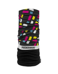 Poederbaas Neckwarmer Black Logo Print