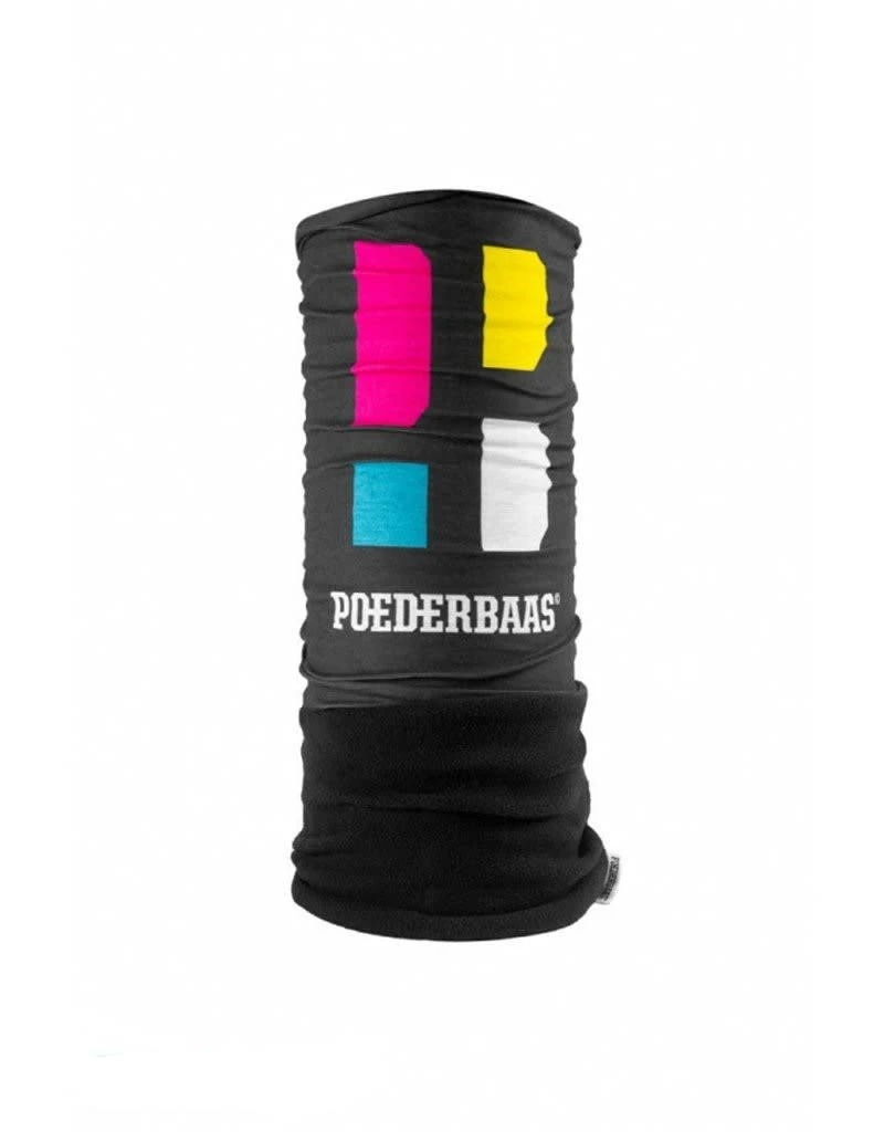 Poederbaas Nekwarmer Zwart (groot Logo) 1 Poederbaas Nekwarmer Zwart (groot Logo)