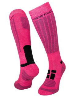 Poederbaas Ski Sokken Senior 2 Pack / 39-42 - Pink