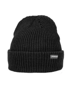 Poederbaas The Royal Rib Dark Beanie - Zwart