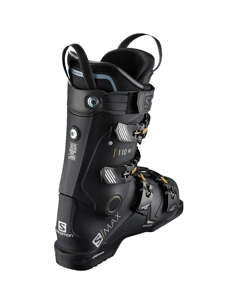 Salomon S/Max 110 W Dames Skischoenen Black Gold Glow 2 Salomon S/Max 110 W Dames Skischoenen Black Gold Glow - Afbeelding 2
