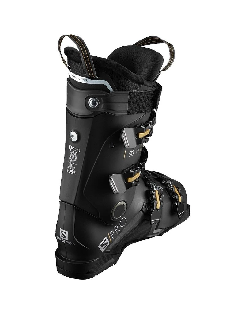Salomon S/Pro 90 W Dames Skischoenen Black Belluga Gold 2 Salomon S/Pro 90 W Dames Skischoenen Black Belluga Gold - Afbeelding 2